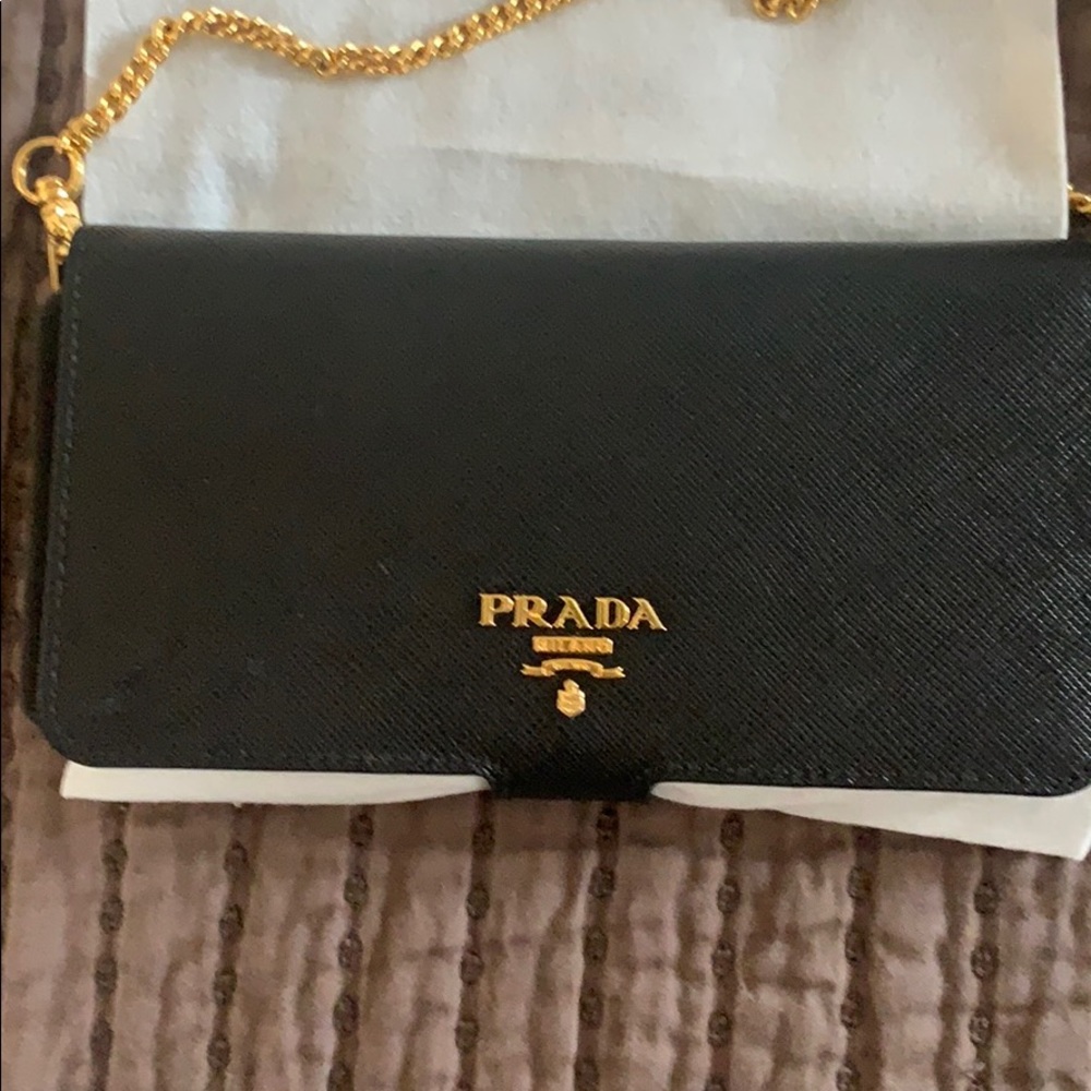 PRADA iPhone 7/8 Max case with removable chain